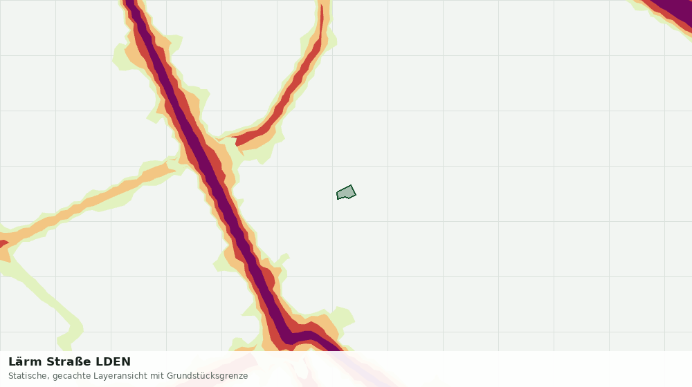 Statische Kartenansicht: Lärm Straße LDEN