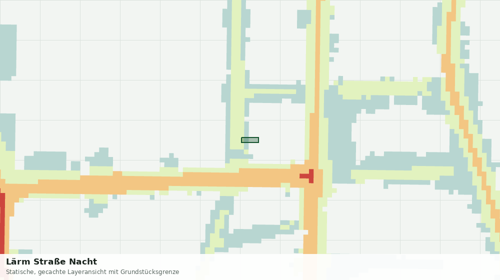Statische Kartenansicht: Lärm Straße Nacht