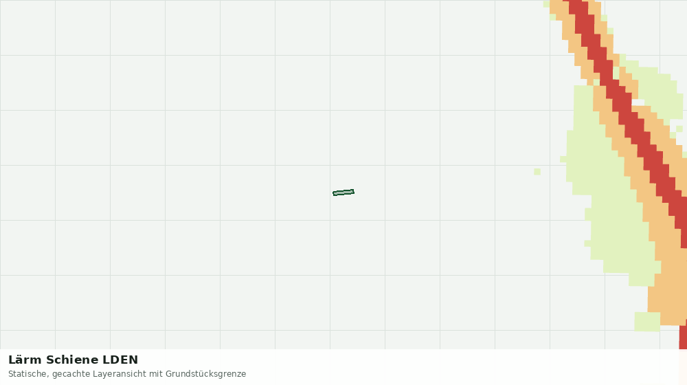 Statische Kartenansicht: Lärm Schiene LDEN