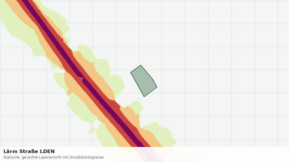 Statische Kartenansicht: Lärm Straße LDEN