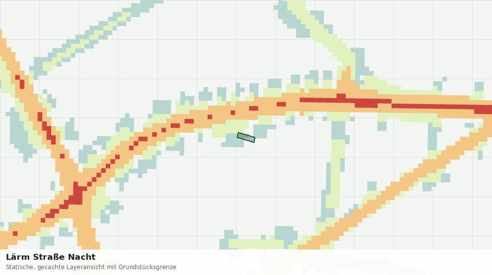 Statische Kartenansicht: Lärm Straße Nacht