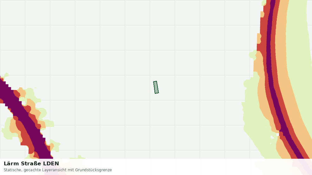 Statische Kartenansicht: Lärm Straße LDEN