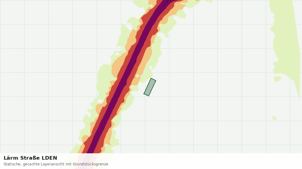Statische Kartenansicht: Lärm Straße LDEN