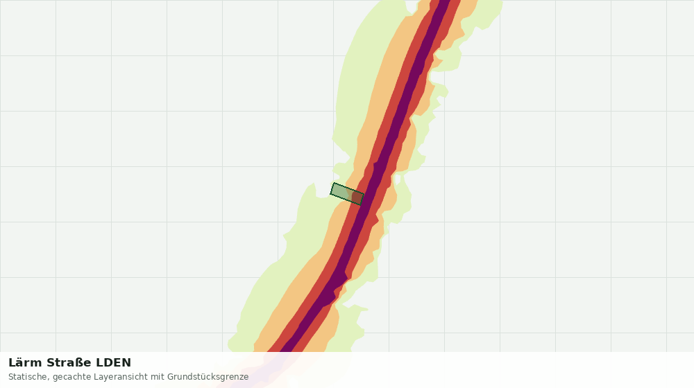 Statische Kartenansicht: Lärm Straße LDEN
