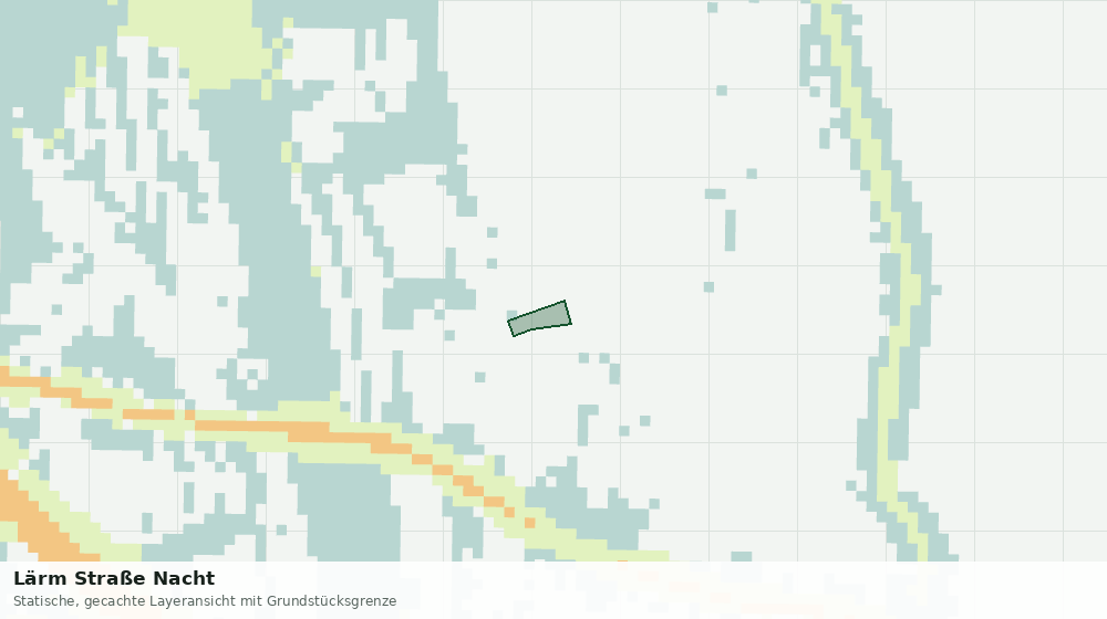 Statische Kartenansicht: Lärm Straße Nacht