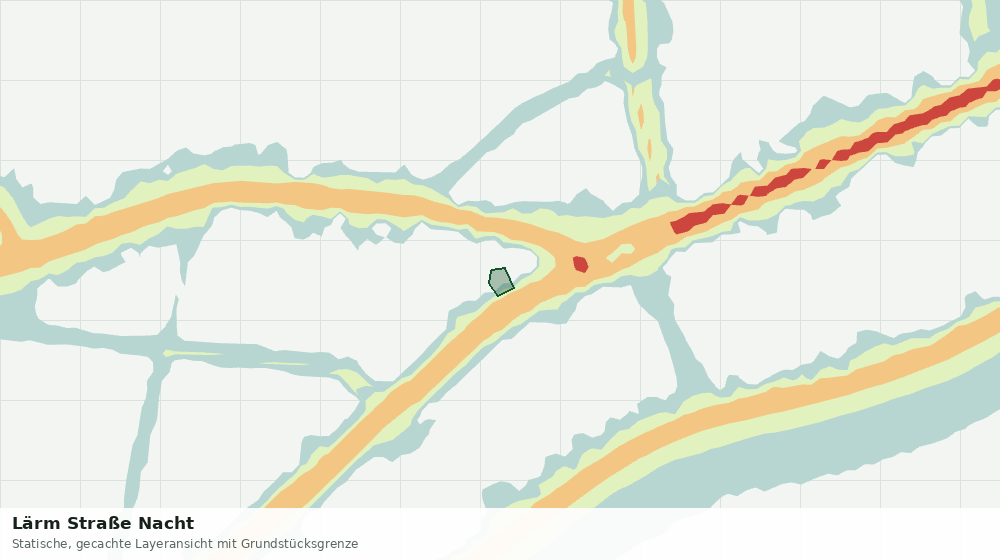 Statische Kartenansicht: Lärm Straße Nacht