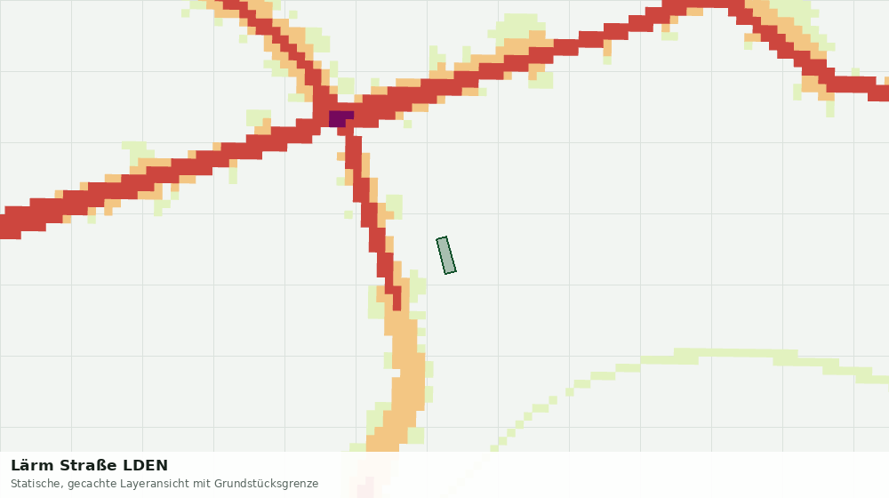 Statische Kartenansicht: Lärm Straße LDEN