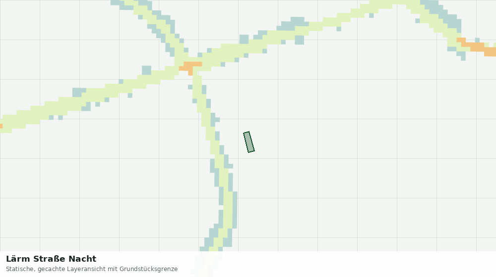 Statische Kartenansicht: Lärm Straße Nacht