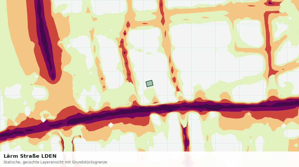 Statische Kartenansicht: Lärm Straße LDEN