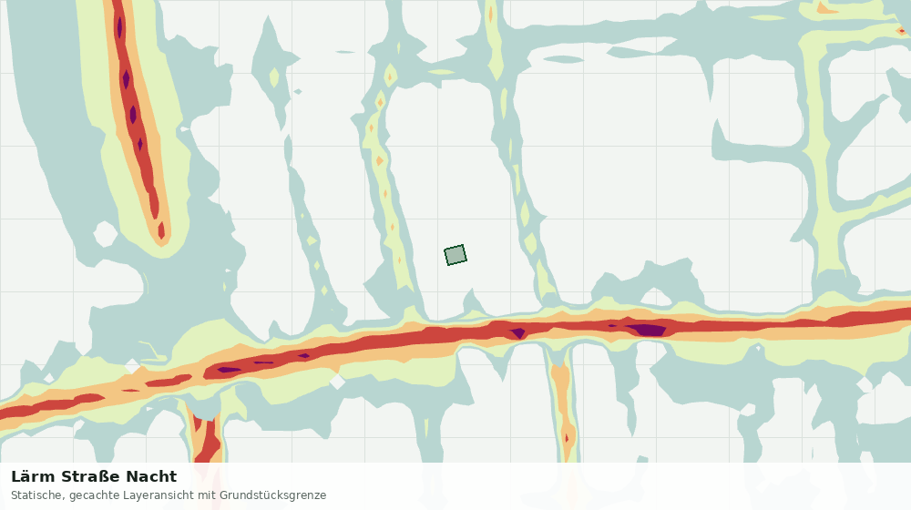 Statische Kartenansicht: Lärm Straße Nacht