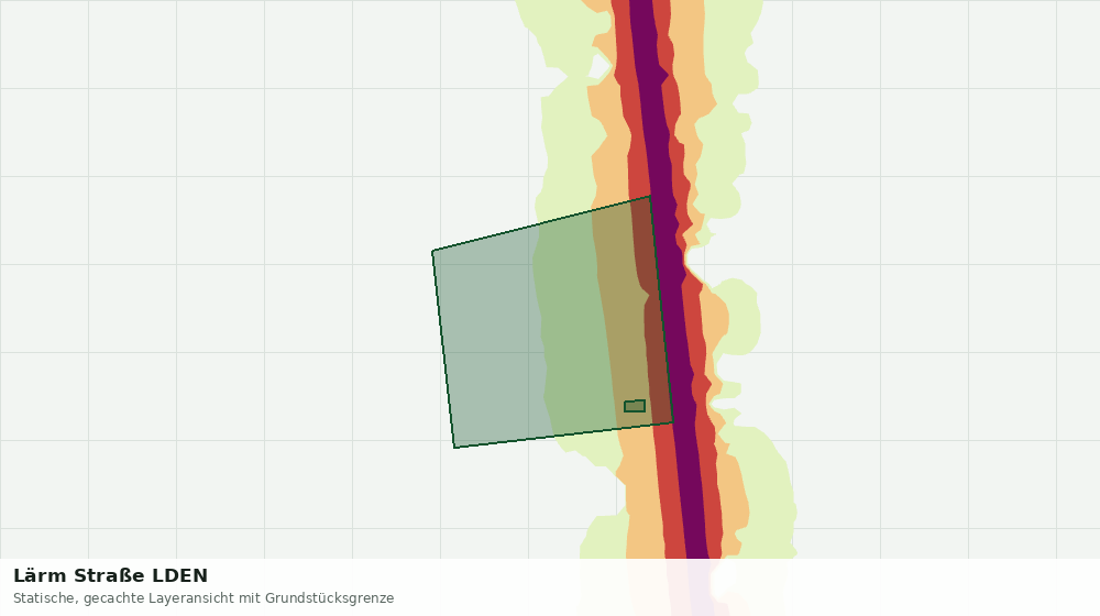 Statische Kartenansicht: Lärm Straße LDEN
