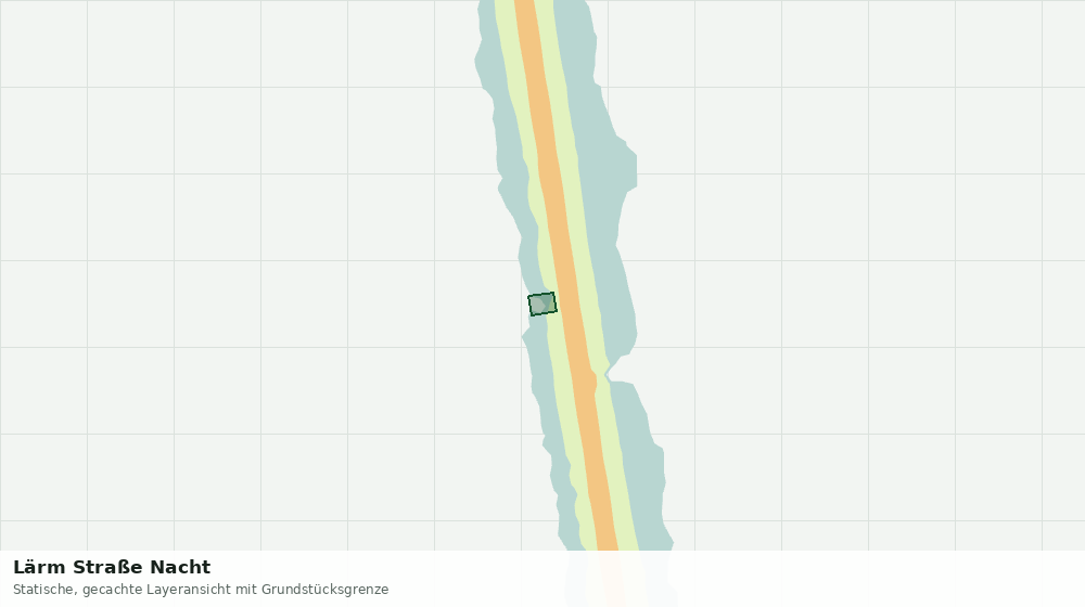 Statische Kartenansicht: Lärm Straße Nacht
