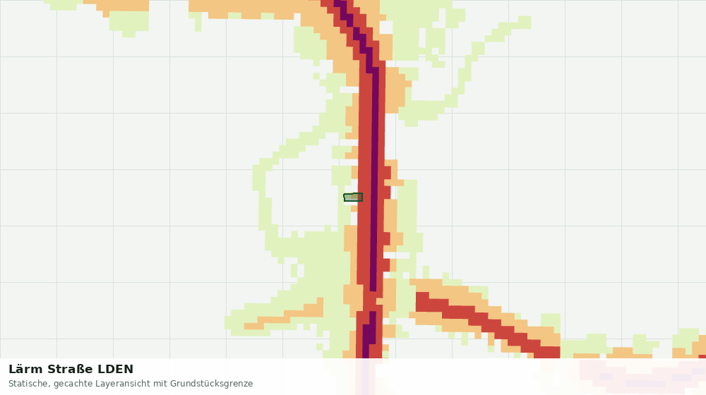 Statische Kartenansicht: Lärm Straße LDEN