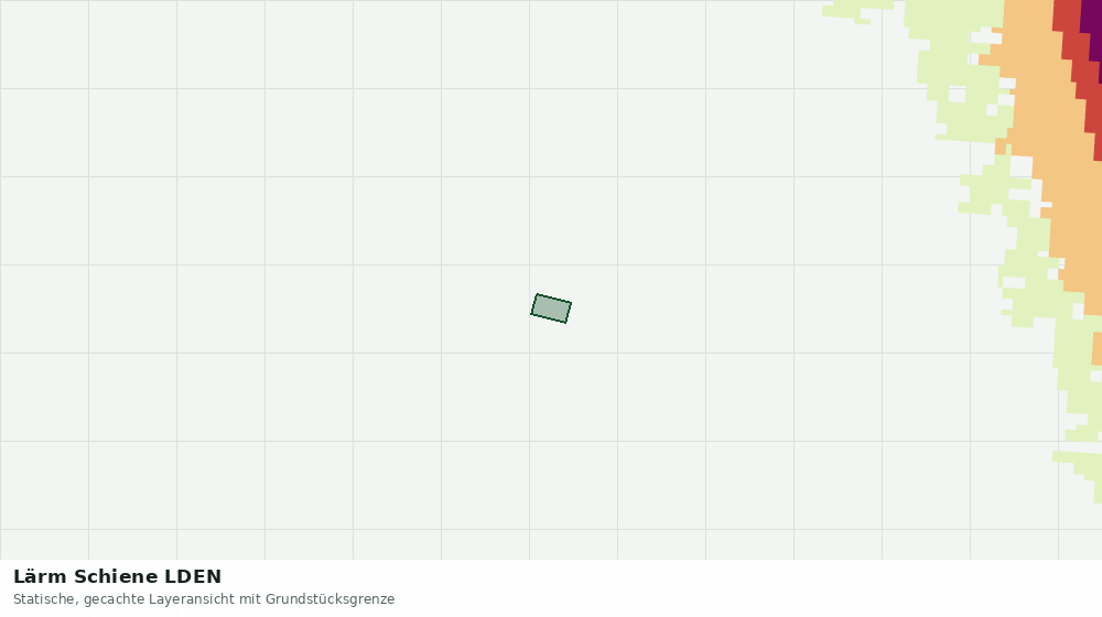 Statische Kartenansicht: Lärm Schiene LDEN