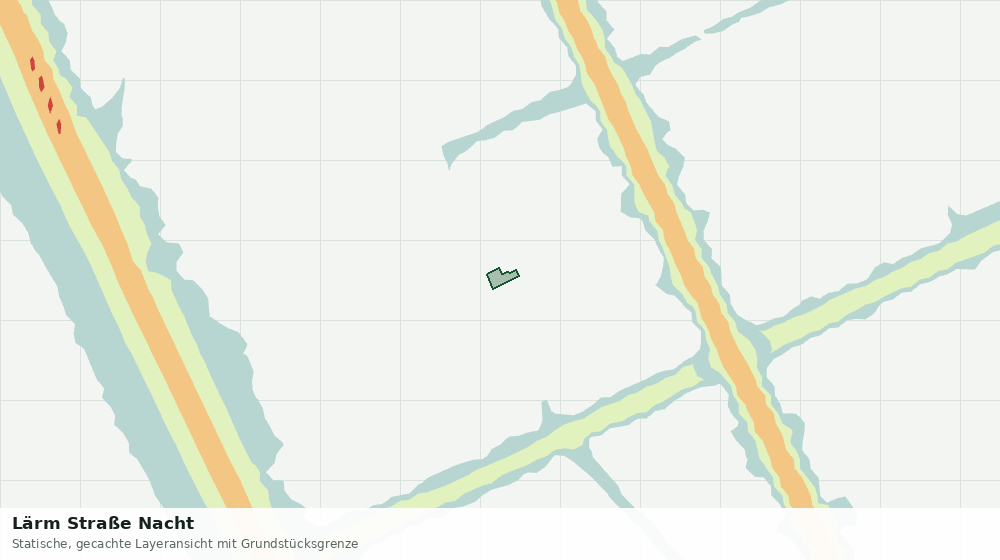 Statische Kartenansicht: Lärm Straße Nacht