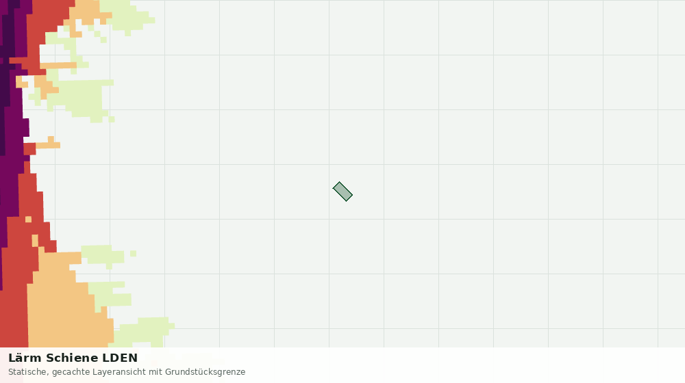 Statische Kartenansicht: Lärm Schiene LDEN