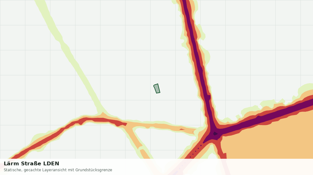Statische Kartenansicht: Lärm Straße LDEN