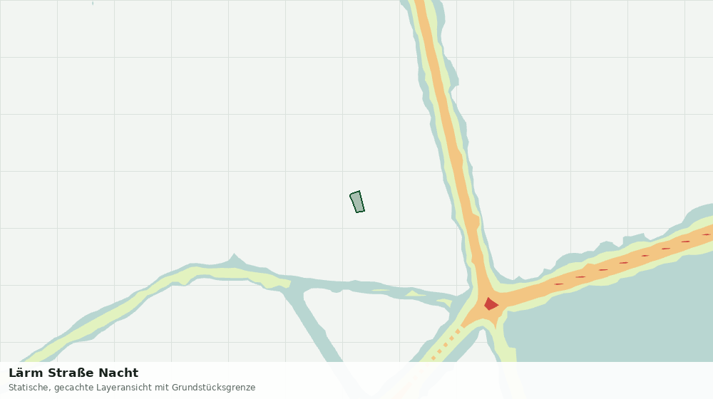 Statische Kartenansicht: Lärm Straße Nacht