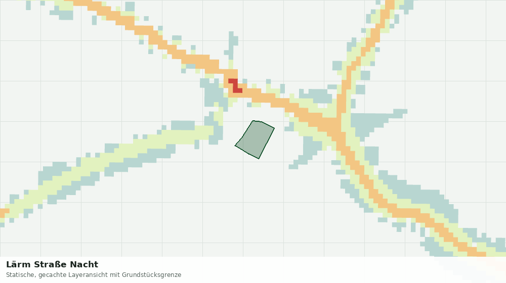 Statische Kartenansicht: Lärm Straße Nacht