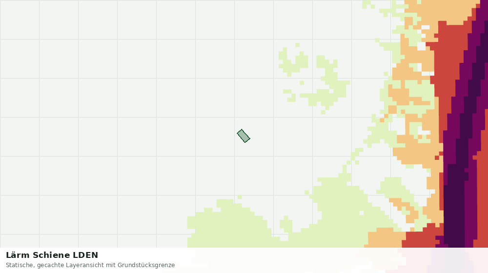 Statische Kartenansicht: Lärm Schiene LDEN