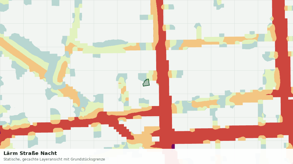 Statische Kartenansicht: Lärm Straße Nacht