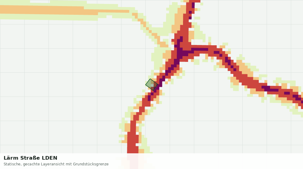 Statische Kartenansicht: Lärm Straße LDEN