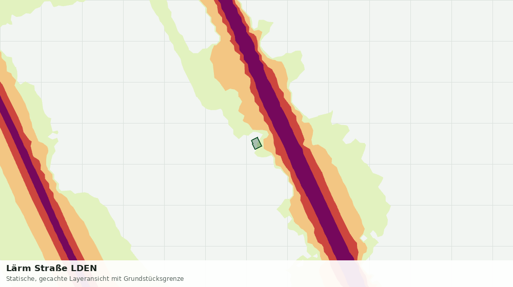 Statische Kartenansicht: Lärm Straße LDEN