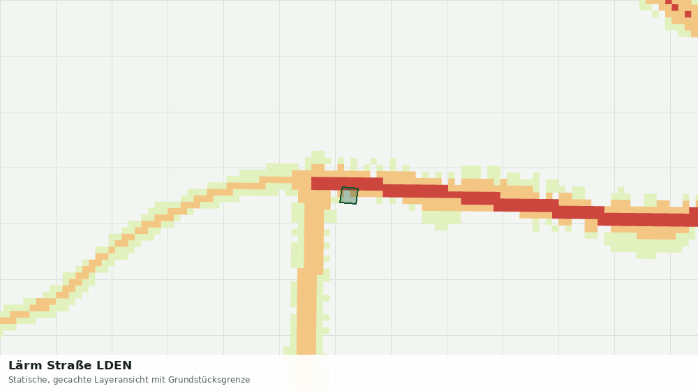 Statische Kartenansicht: Lärm Straße LDEN