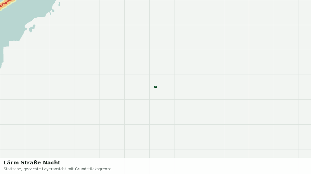 Statische Kartenansicht: Lärm Straße Nacht