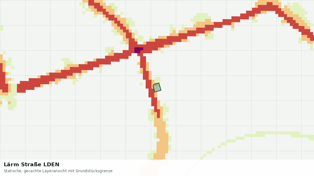 Statische Kartenansicht: Lärm Straße LDEN