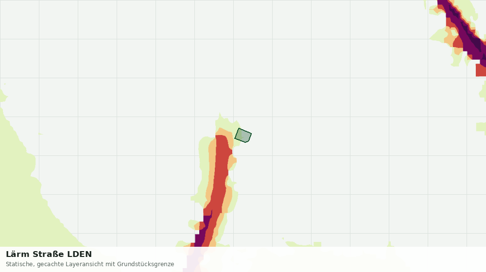 Statische Kartenansicht: Lärm Straße LDEN