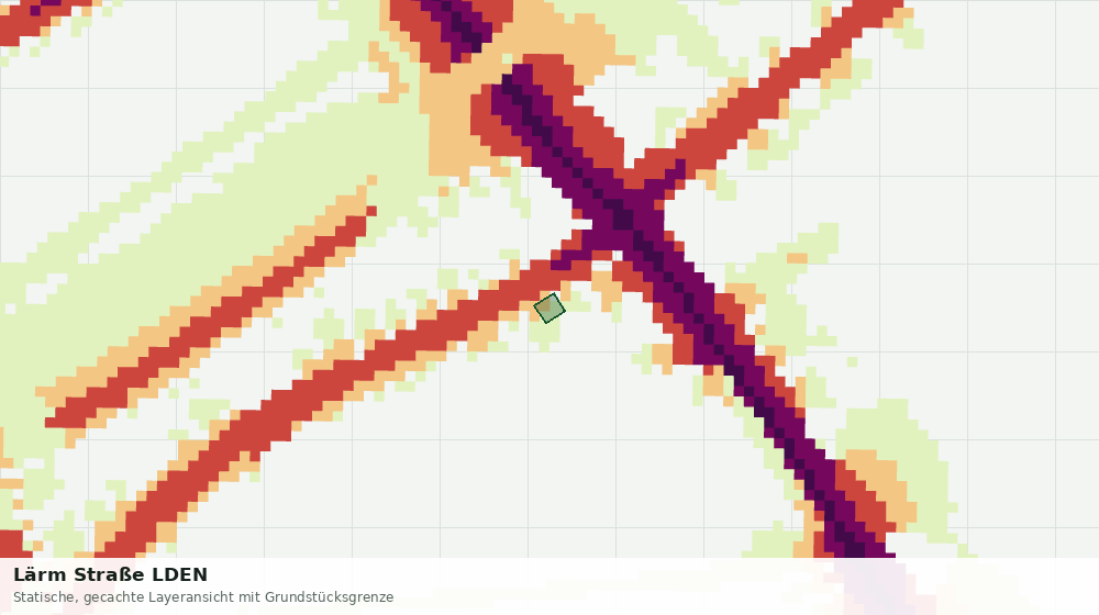 Statische Kartenansicht: Lärm Straße LDEN