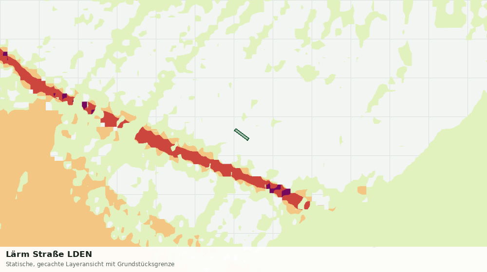 Statische Kartenansicht: Lärm Straße LDEN