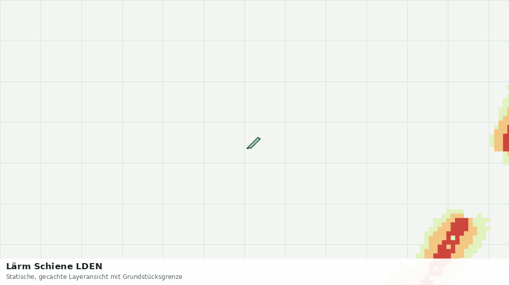 Statische Kartenansicht: Lärm Schiene LDEN