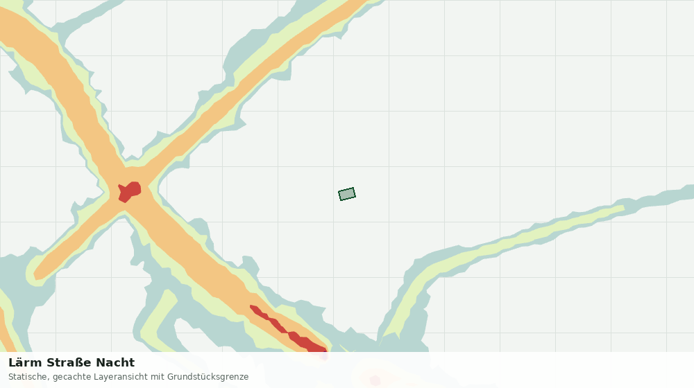 Statische Kartenansicht: Lärm Straße Nacht
