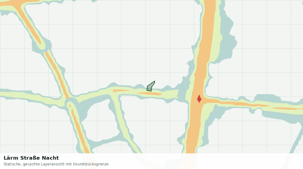 Statische Kartenansicht: Lärm Straße Nacht