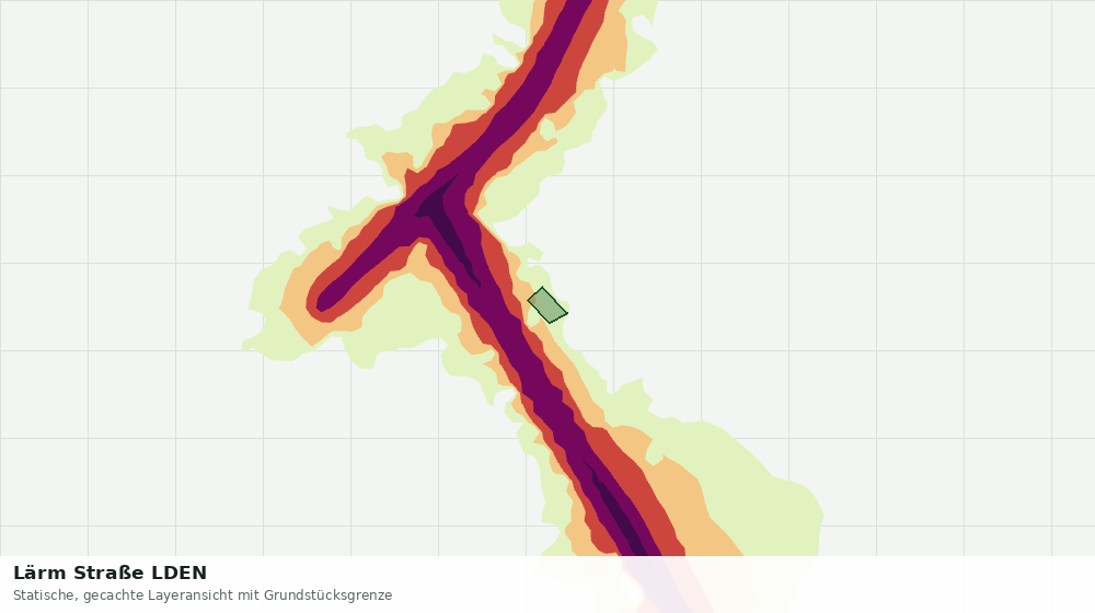 Statische Kartenansicht: Lärm Straße LDEN