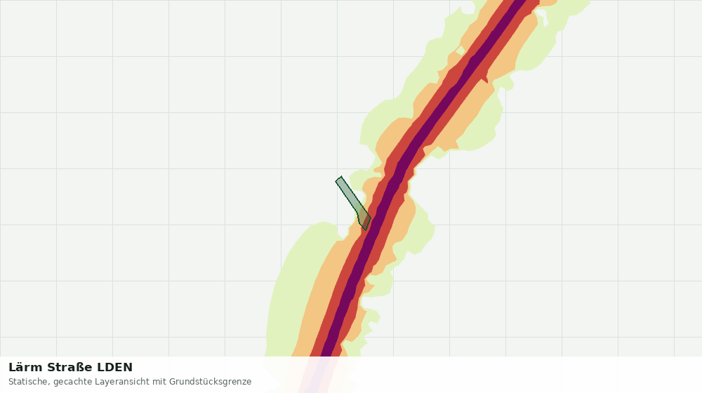 Statische Kartenansicht: Lärm Straße LDEN