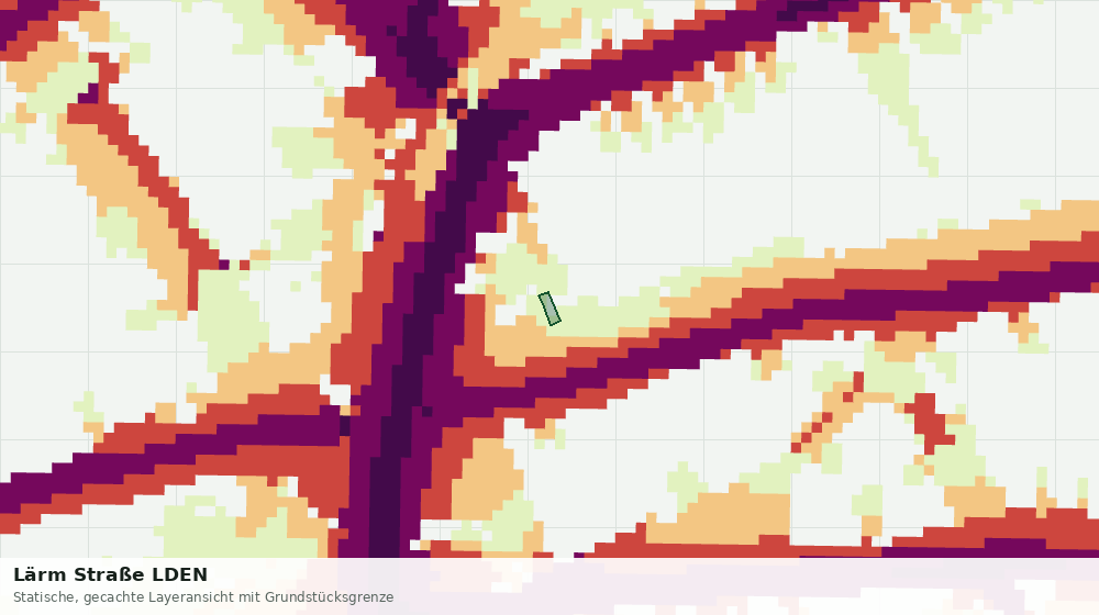 Statische Kartenansicht: Lärm Straße LDEN
