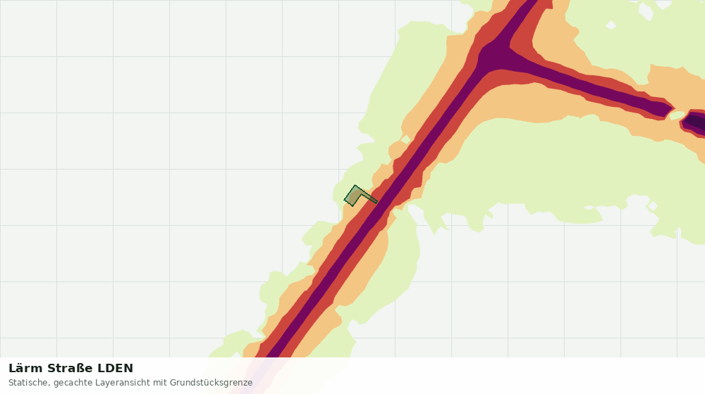 Statische Kartenansicht: Lärm Straße LDEN