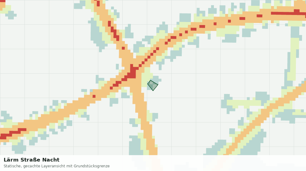 Statische Kartenansicht: Lärm Straße Nacht