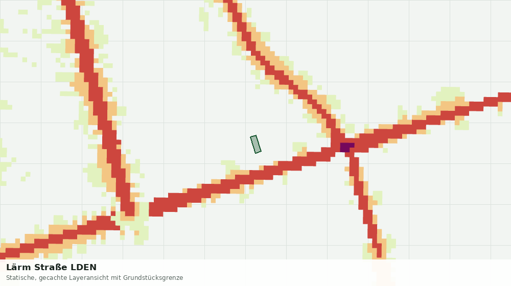 Statische Kartenansicht: Lärm Straße LDEN