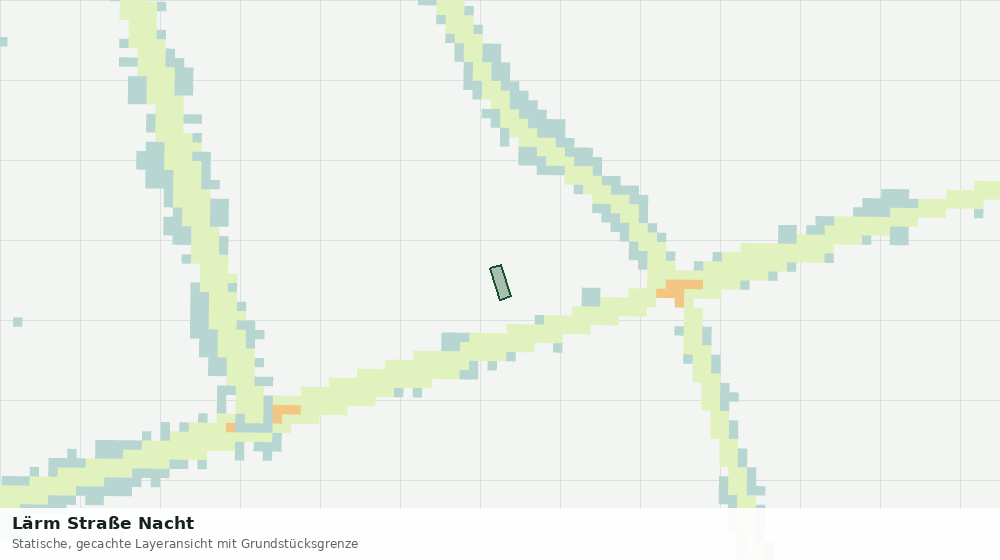 Statische Kartenansicht: Lärm Straße Nacht