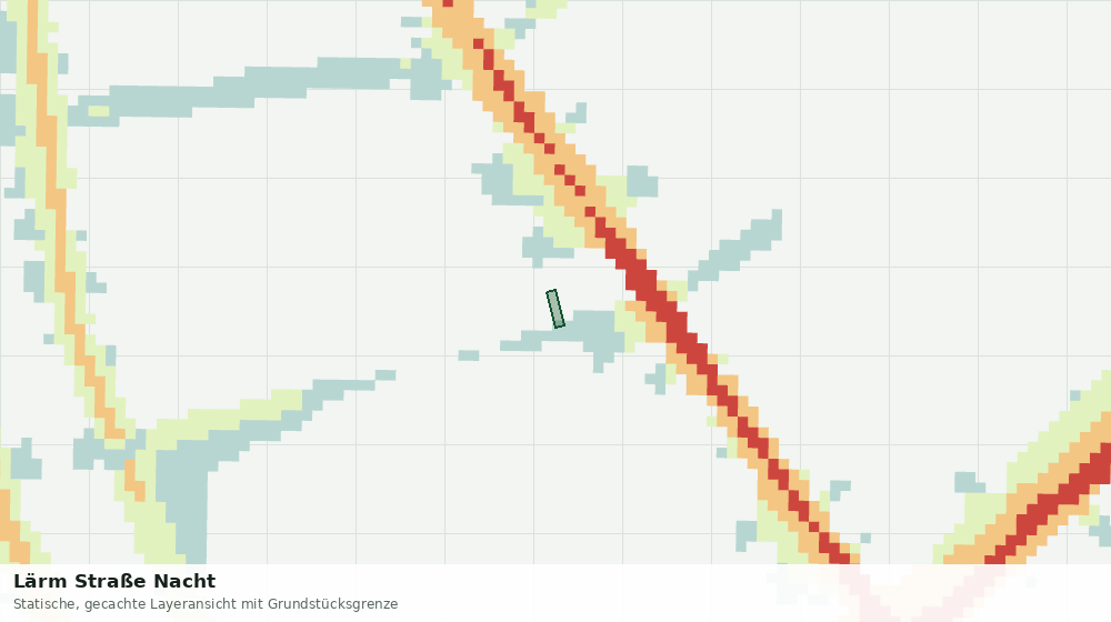 Statische Kartenansicht: Lärm Straße Nacht