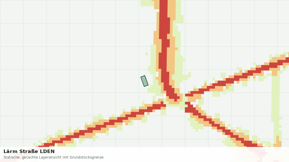 Statische Kartenansicht: Lärm Straße LDEN