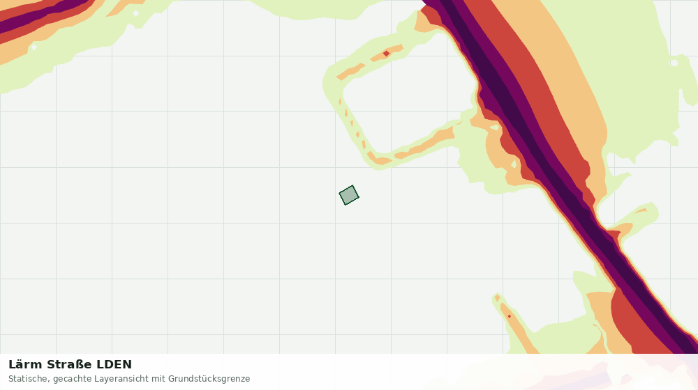 Statische Kartenansicht: Lärm Straße LDEN