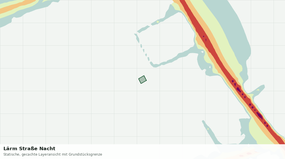 Statische Kartenansicht: Lärm Straße Nacht