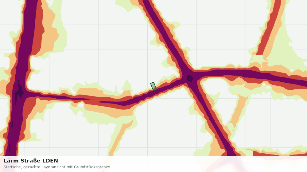 Statische Kartenansicht: Lärm Straße LDEN