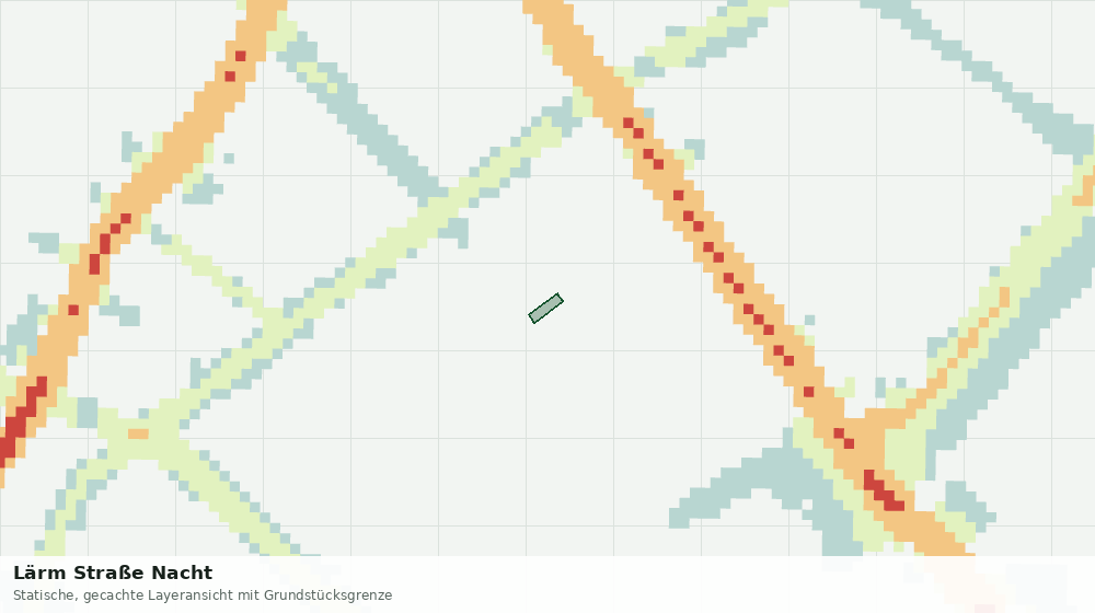 Statische Kartenansicht: Lärm Straße Nacht