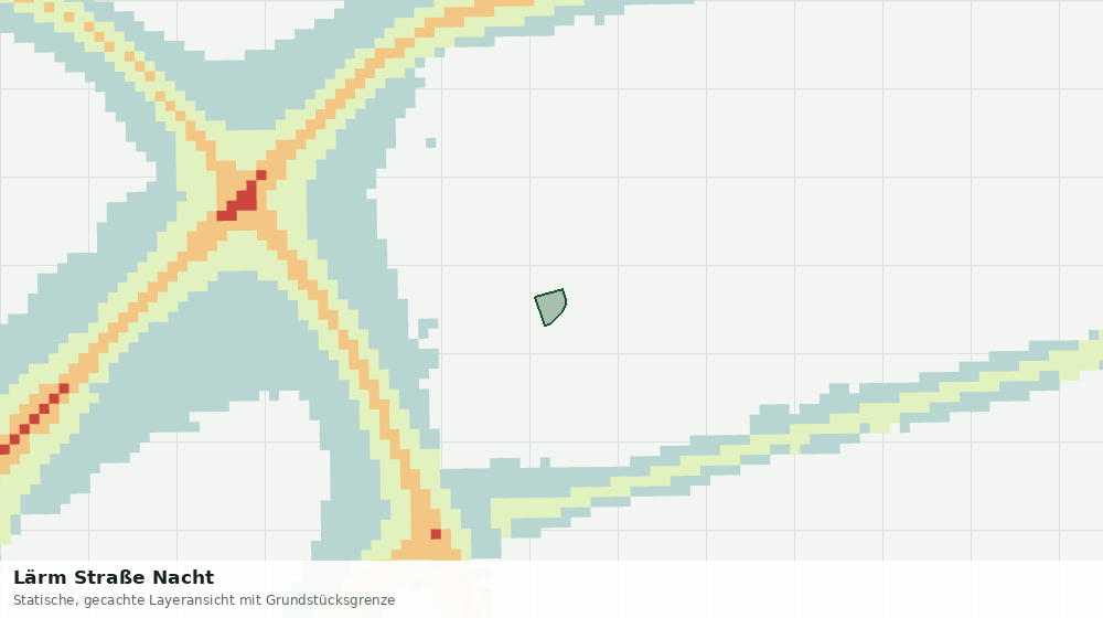 Statische Kartenansicht: Lärm Straße Nacht